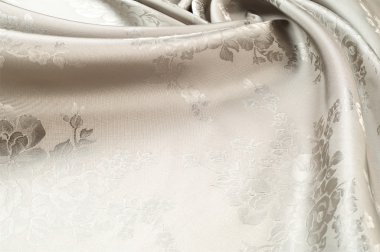 Gül renklerle boyalı kumaş ipek doku