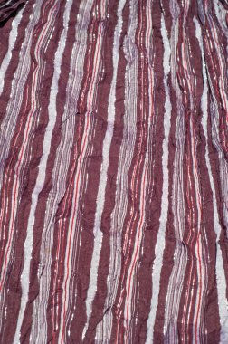 Yün kumaş doku çizgili atkı