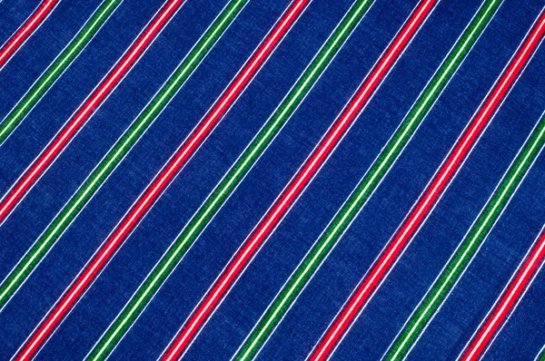 Texture tissu batiste. coloration rayée, rouge vert bleu blanc s — Photo