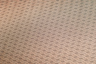 kahverengi çizgili kumaş studi makro doku.