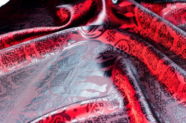 Pamuk kumaş, Hindistan yapılan kırmızı boyalı filler ile doku