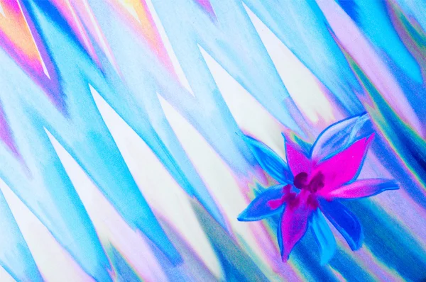 Texture silk cloth. abstract drawing, flower, red green blue and — Stock Photo, Image