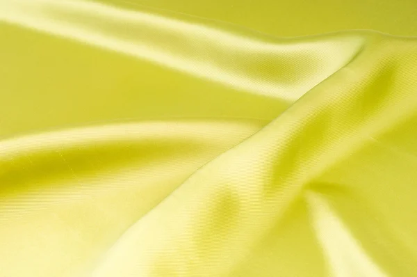 Green silk fabric texture, salad coloring — Stock Photo, Image