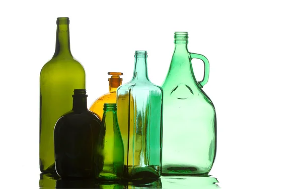 Textur leerer Flaschen — Stockfoto