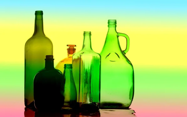 Textura prázdných lahví — Stock fotografie