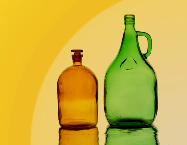 Текстура пустых бутылок — стоковое фото