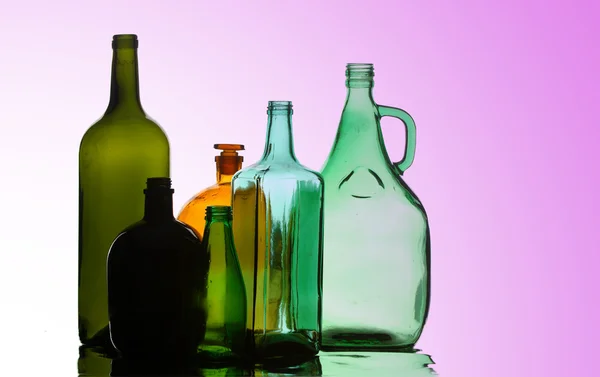 Textura de botellas vacías — Foto de Stock