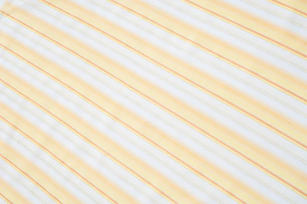 Cotton Fabric Texture Background Striped Yellow Stripes — Stock Photo, Image