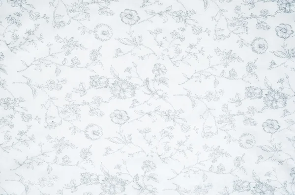 Textura Tela Algodón Fondo Blanco Con Flores Pintadas Una Sustancia —  Fotos de Stock