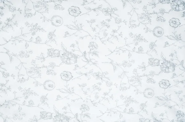 Textura Tela Algodón Fondo Blanco Con Flores Pintadas Una Sustancia —  Fotos de Stock