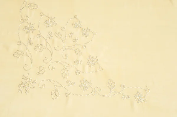 Textura Hedvábný Šátek Pozadí Béžová Světle Růžová Růže Čajové Růže — Stock fotografie