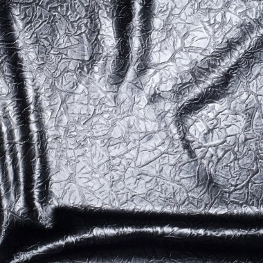 Kumaş doku ipek siyah. Gri noktalar ile. soyutlama