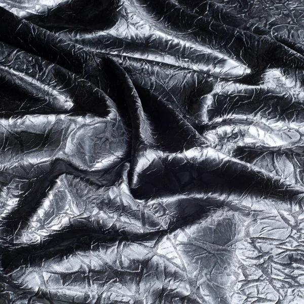 Fabric Texture Silk Black Gray Spots Abstraction — Stock Photo, Image