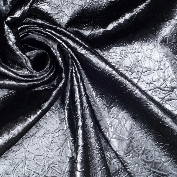 Tekstura tkanina jedwab czarny. Szare plamy. abstrakcja — Zdjęcie stockowe