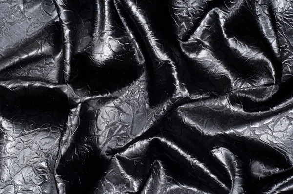 Fabric Texture Silk Black Gray Spots Abstraction — Stock Photo, Image