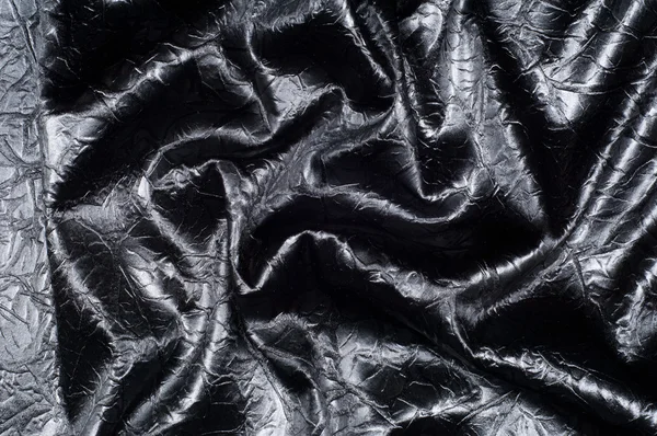 Fabric Texture Silk Black Gray Spots Abstraction — Stock Photo, Image