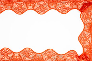 Kumaş dantel, kırmızı doku