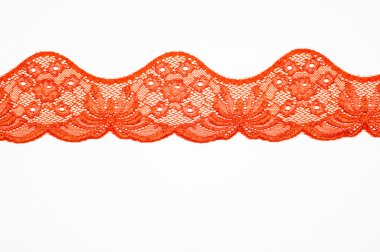 Kumaş dantel, kırmızı doku