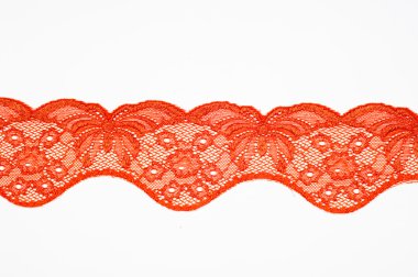 Kumaş dantel, kırmızı doku