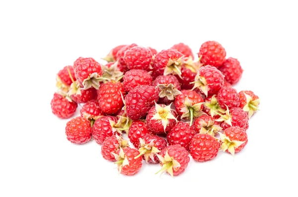 Malina Jadalne Owoce Miękkie Związane Blackberry Składający Się Klastra Czerwono — Zdjęcie stockowe
