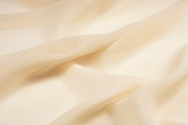 kumaş ipek şeffaf bej, fotoğraf stüdyosunda yapılan doku