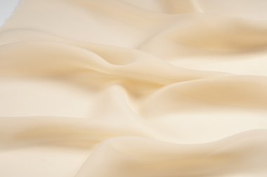 kumaş ipek şeffaf bej, fotoğraf stüdyosunda yapılan doku