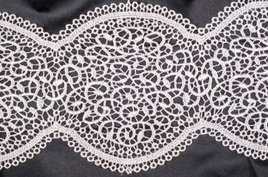 doku, arka plan, siyah bir arka plan bej dantel