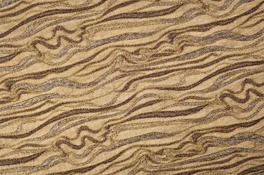 doku, arka plan, sarı kumaş kahverengi ve bej renk satırlarının soyut bir deseni