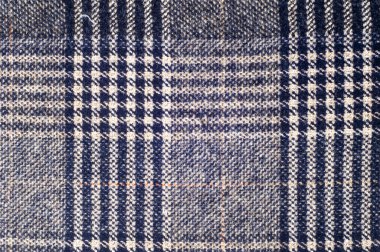 doku, arka plan, yün kumaş, kahverengi, siyah damalı