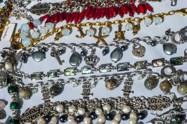 Pärla, halsband, profilering — Stockfoto