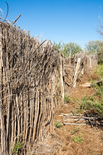 Woestijn Wildernis Zand Wildernis Afval Sahara Een Pen Voor Vee — Stockfoto