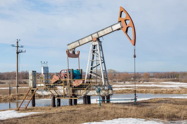 Olejová Čerpadla Zařízení Pro Ropný Průmysl Paprsek Čerpací Jednotka Ropa — Stock fotografie