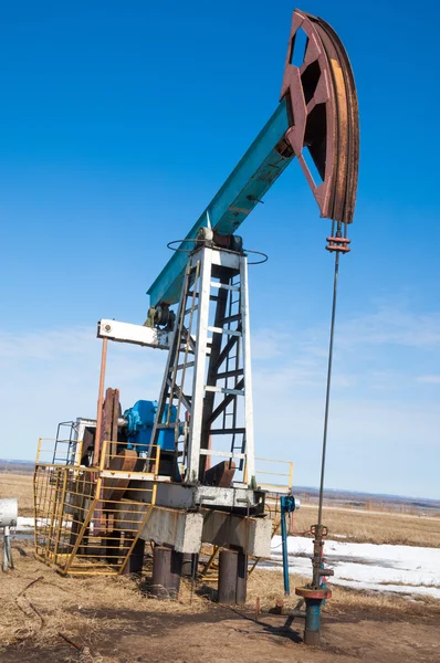 Ecologia Bionomia Bombas Óleo Equipamento Indústria Petrolífera Unidade Bombeamento Feixe — Fotografia de Stock