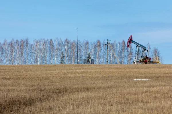 Écologie Bionomie Pompes Huile Équipement Industrie Pétrolière Unité Pompage Pétrole — Photo