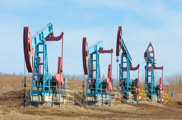 Экология Биономика Нефтяные Насосы Оборудование Нефтяной Промышленности Нефть Газ Насосных — стоковое фото