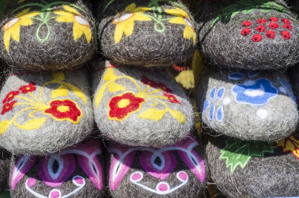 texture, wallpaper. felt boots. Valenki.