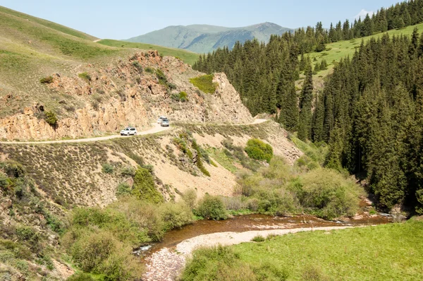 Tien Shan Dağlar Takma Yaylası Turgen Gorge Zailiyskoe Alatau Plato — Stok fotoğraf