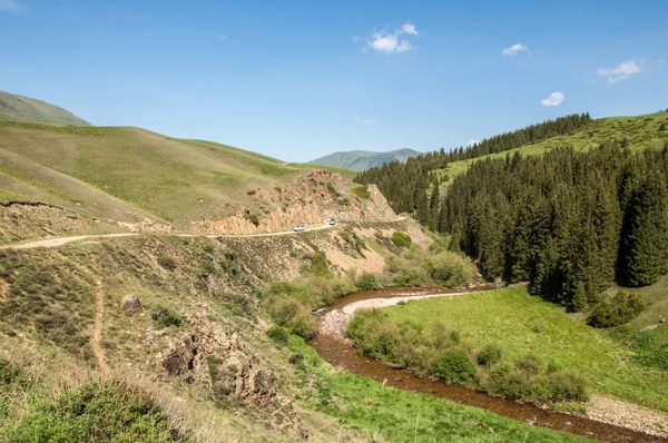 Tien Shan Dağlar Takma Yaylası Turgen Gorge Zailiyskoe Alatau Plato — Stok fotoğraf