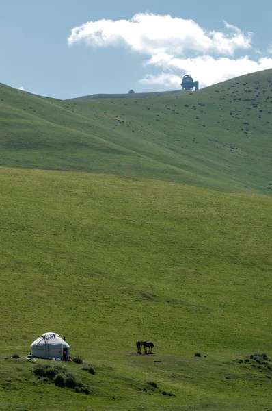 Les Montagnes Tien Shan Assy Plateau Gorge Turgen Zailiyskoe Alatau — Photo