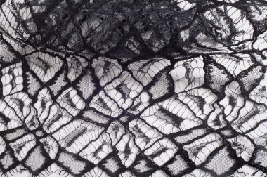 Dantel kumaş dokusu. İnce güzel dantel