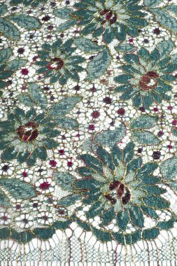 doku dantel. iyi bir açık kumaş, pamuk veya ipek, genellikle birini döngü, büküm veya desenleri iplik örgü tarafından yapılan ve özellikle hazır giyim süsleme için kullanılan.