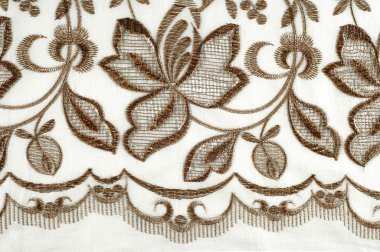 doku dantel. iyi bir açık kumaş, pamuk veya ipek, genellikle birini döngü, büküm veya desenleri iplik örgü tarafından yapılan ve özellikle hazır giyim süsleme için kullanılan.