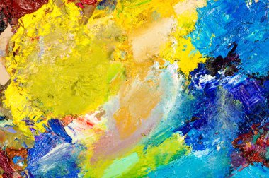 Ressam paleti. Sanatçının paleti