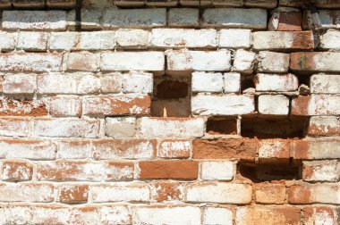 doku tuğla. Eski tuğla bina dokusuna