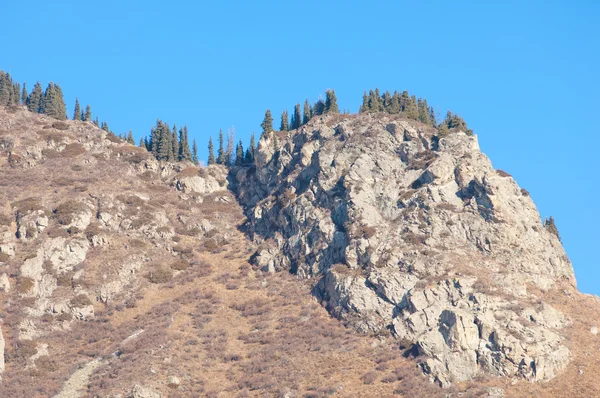 Kazachstán Tien Shan Krásná Krajina Výhledem Hory Zimní Večer — Stock fotografie