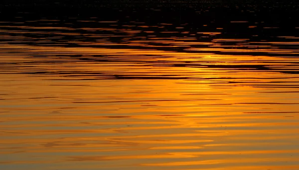 Strukturen Water Sunset Sunrise Solen Reflekteras Vatten — Stockfoto