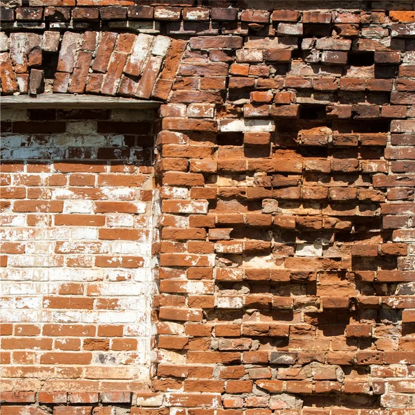 レンガのテクスチャ 古いれんが造りの建物のテクスチャ — ストック写真