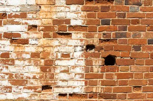 Doku Tuğla Eski Tuğla Bina Dokusuna — Stok fotoğraf