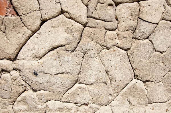 Texture of old plaster. On the wall of old plaster