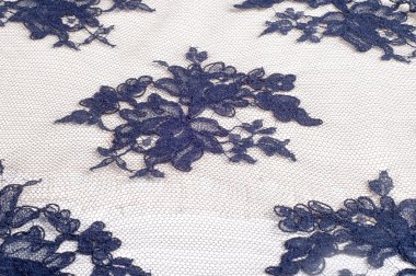 Dantel kumaş dokusu. İnce güzel dantel